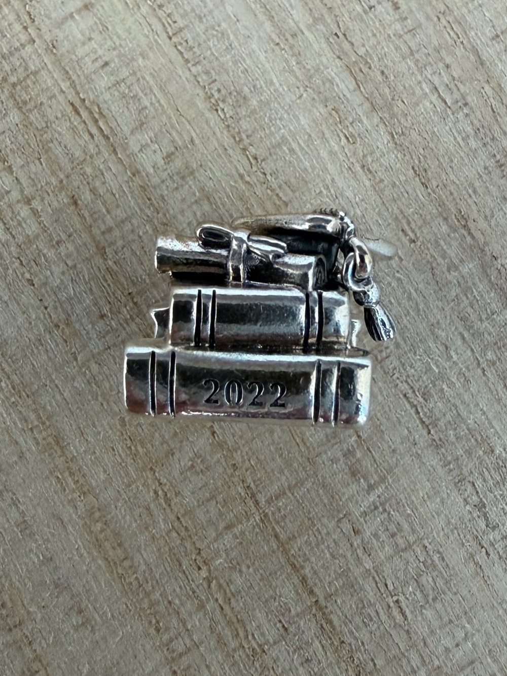 Pandora 2022 Graduation Books Cap Diploma Sterling Silver Charm
